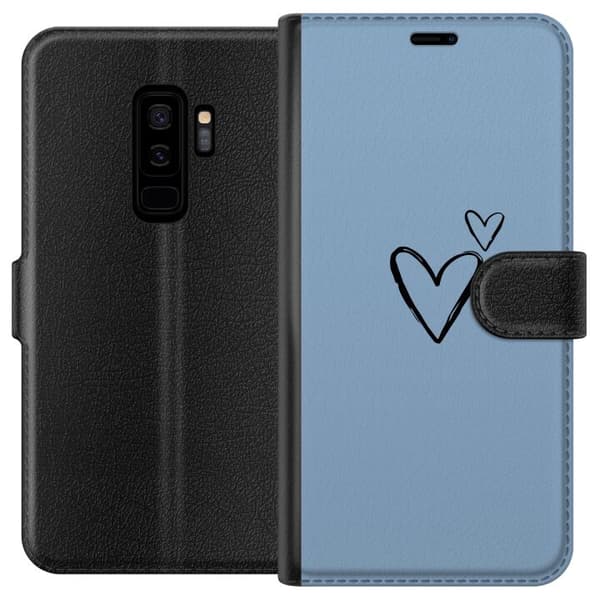 Kompatibelt Plånboksfodral till Samsung Galaxy S9+ Hjärta