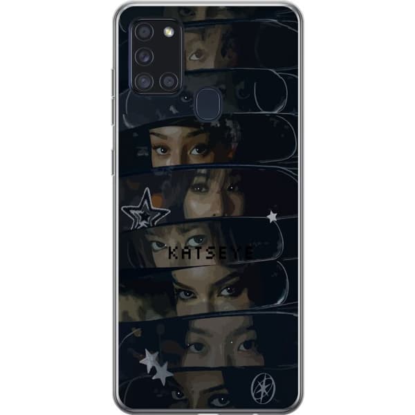 Kompatibel Mobilcover til Samsung Galaxy A21s KATSEYE sort
