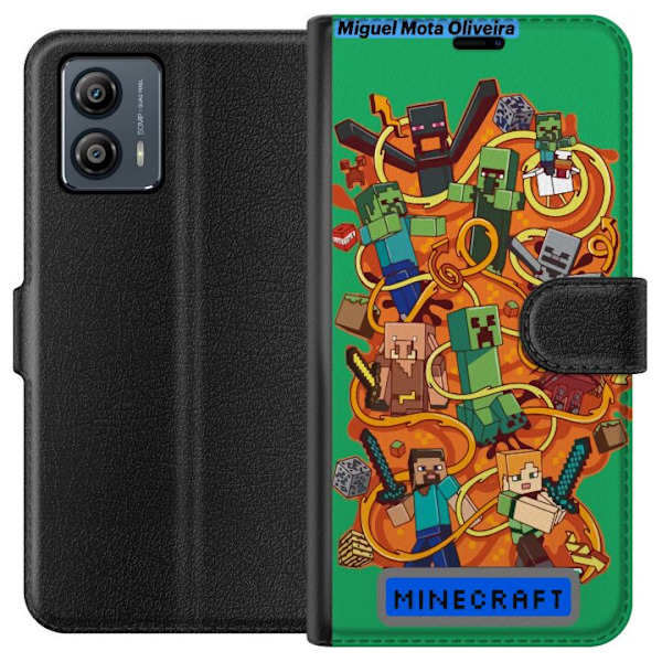 Motorola Moto G53 Plånboksfodral Minecraft