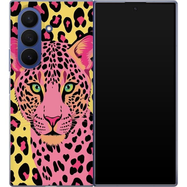 Kompatibelt Mobildeksel til Samsung Galaxy Z Fold7 Rosa leopard rosa