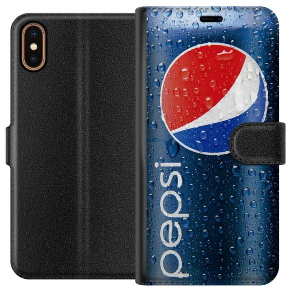 Apple iPhone X Plånboksfodral Pepsi Can