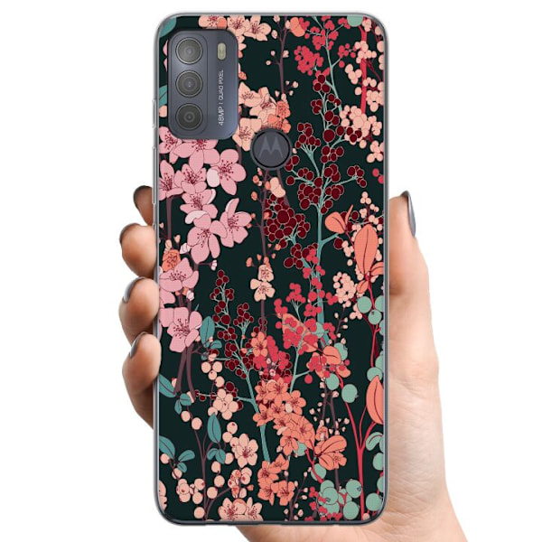 Motorola Moto G50 TPU Matkapuhelimen kuori Kasvimaan Retro
