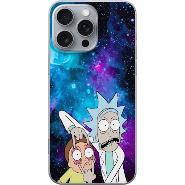 Apple iPhone 16 Pro Max Gjennomsiktig deksel Rick og Morty