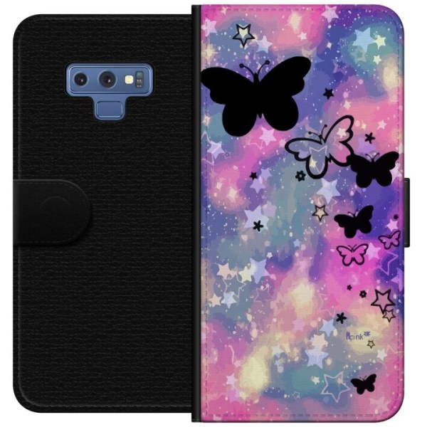 Samsung Galaxy Note9 Lommeboketui sommerfugler