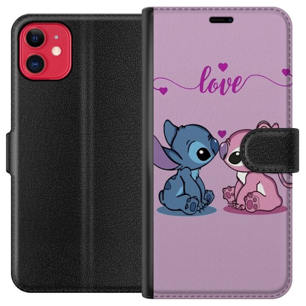 Apple iPhone 11 Tegnebogsetui Lilo & Stitch – Angel Edition
