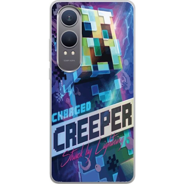 OnePlus Nord CE4 Lite Gjennomsiktig deksel Minecraft Creeper