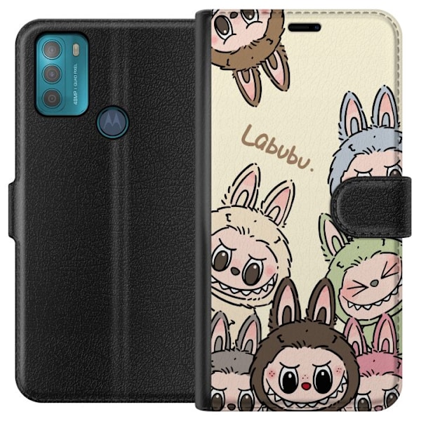 Motorola Moto G50 Lommeboketui Labubu Pastel Collection