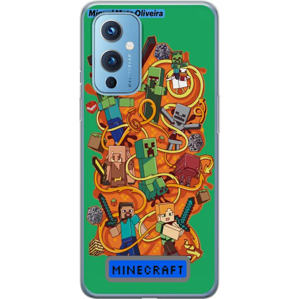 OnePlus 9 Läpinäkyvä kuori Minecraft