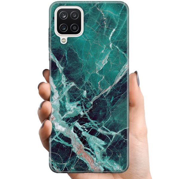 Samsung Galaxy A12 TPU Mobildeksel Marmor