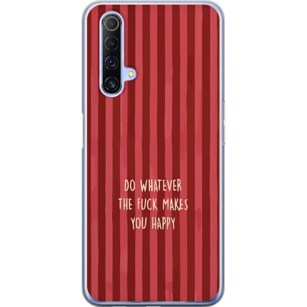 Kompatibelt Mobildeksel til Realme X50 5G Gör det som gör dig glad rød