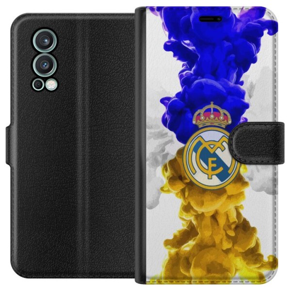 OnePlus Nord 2 5G Tegnebogsetui Real Madrid Farver
