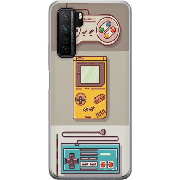 Huawei P40 lite 5G Gennemsigtig cover Nintendo Retro