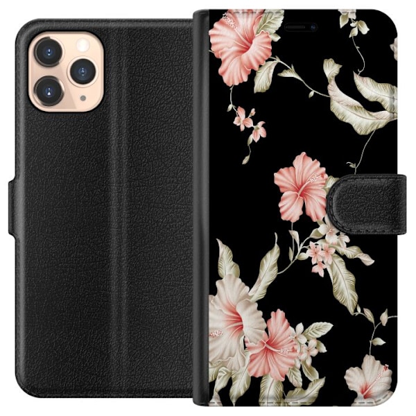 Apple iPhone 11 Pro Tegnebogsetui Blomster