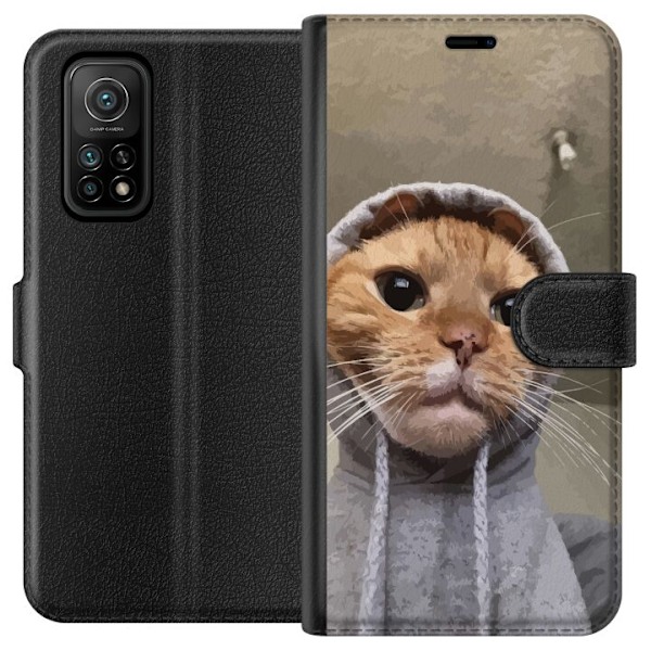 Xiaomi Mi 10T 5G Plånboksfodral Katt Tröja