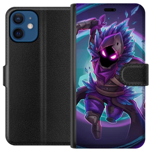 Kompatibelt Plånboksfodral till Apple iPhone 12 mini Fortnite Raven