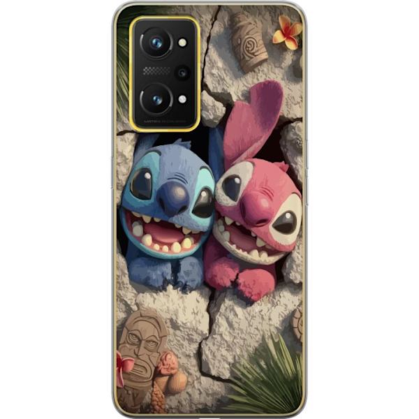 Realme GT Neo 3T Läpinäkyvä kuori Stitch Angel Lilo & Stitch Motiivi Disney Rakkaus Sarjakuvahahmo Suosittu Sininen Avaruusolio Hauska Disney-eloku