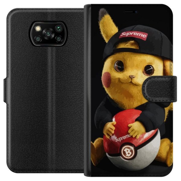 Xiaomi Poco X3 NFC Lompakkokotelo Pikachu Supreme