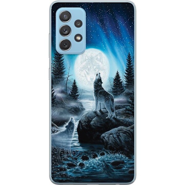 Samsung Galaxy A52 5G Läpinäkyvä kuori Susi