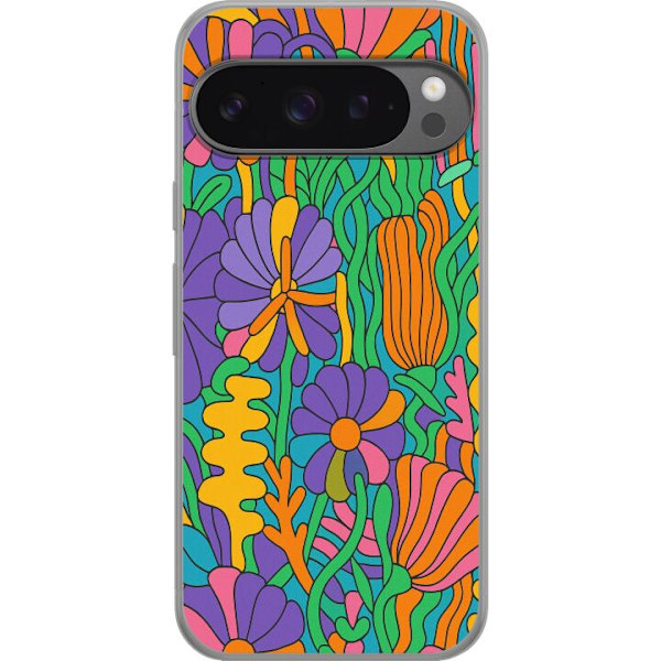 Google Pixel 9 Pro XL Genomskinligt Skal Color Pop