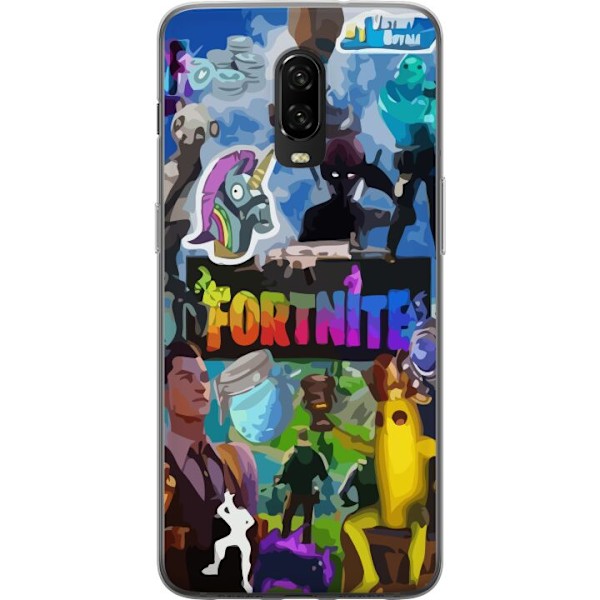 OnePlus 6T Genomskinligt Skal Fortnite