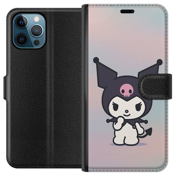Apple iPhone 12 Pro Max Tegnebogsetui Kawaii Sanrio Kuromi