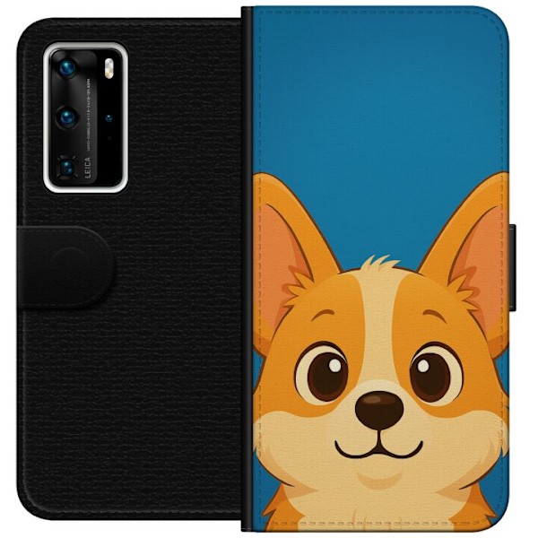 Huawei P40 Pro Lommeboketui Hello Corgi