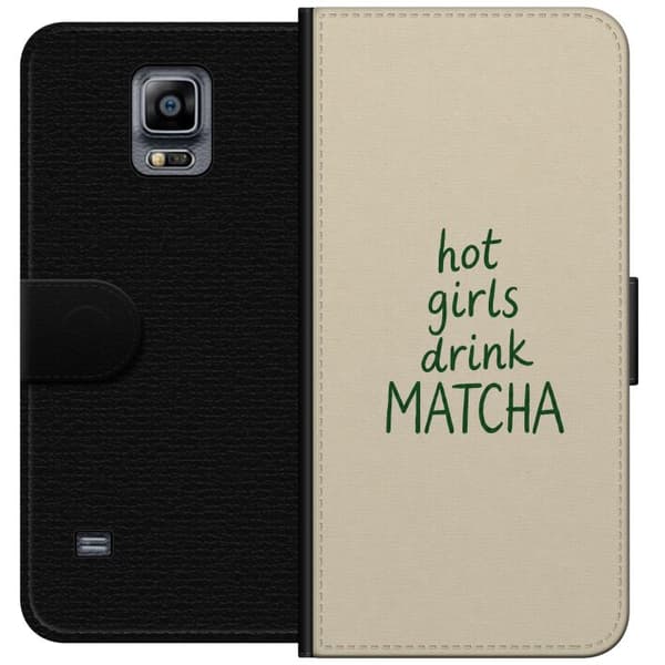 Kompatibelt Lommeboketui til Samsung Galaxy Note 4 Matcha-jenter beige
