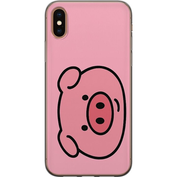 Apple iPhone XS Max Genomskinligt Skal Kawaii Piggy