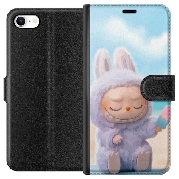 Apple iPhone 6s Plånboksfodral Labubu Pink Mood – Rosa monsterdesign
