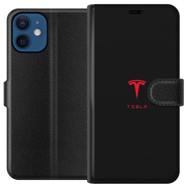 Yhteensopiva Lompakkokotelo Apple iPhone 12 Tesla