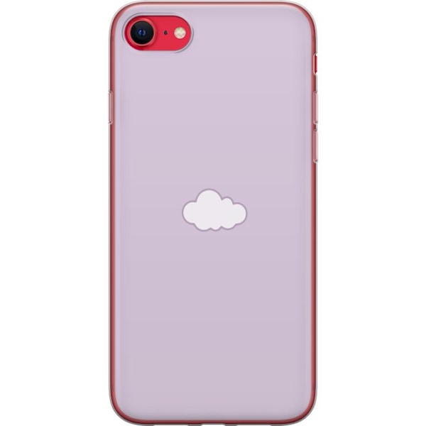 Apple iPhone 7 Läpinäkyvä kuori Lila Pilvi - minimalistinen pilvi lila taustalla