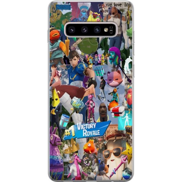 Samsung Galaxy S10+ Gennemsigtig cover Fortnite