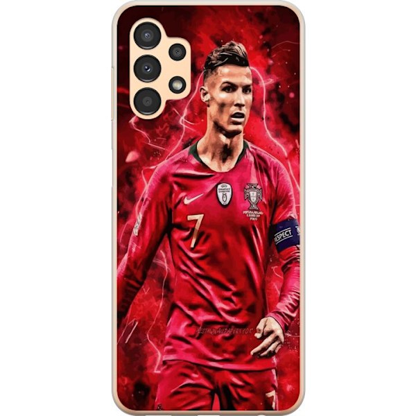 Samsung Galaxy A13 Genomskinligt Skal Ronaldo Skills – CR7 Design för Äkta Supporters