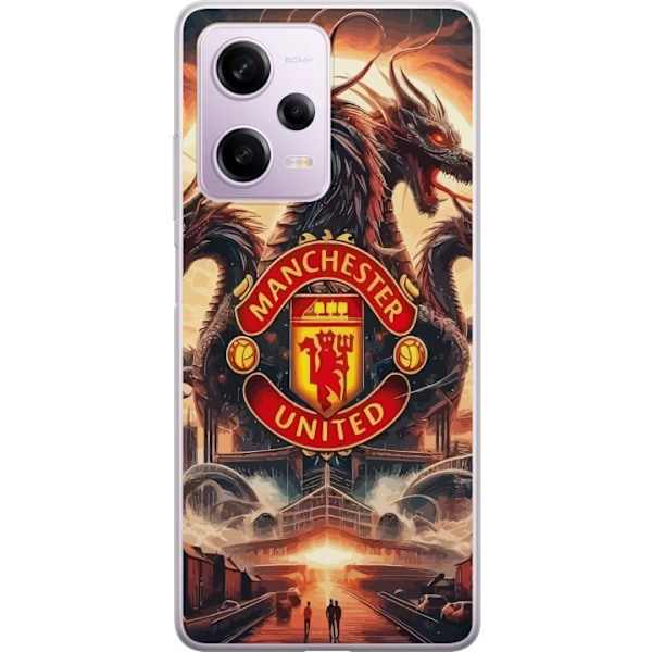 Xiaomi Redmi Note 12 Pro Läpinäkyvä kuori Manchester United