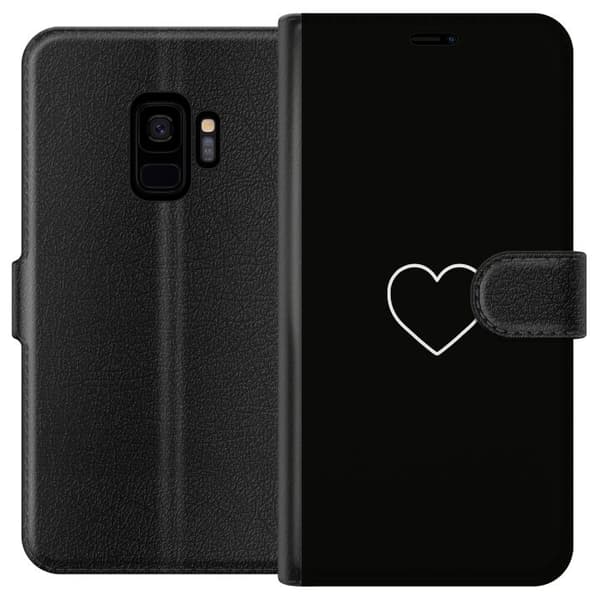 Kompatibel Tegnebogsetui til Samsung Galaxy S9 Hjerte