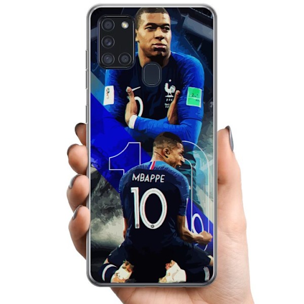 Samsung Galaxy A21s TPU Mobilcover Kylian Mbappé