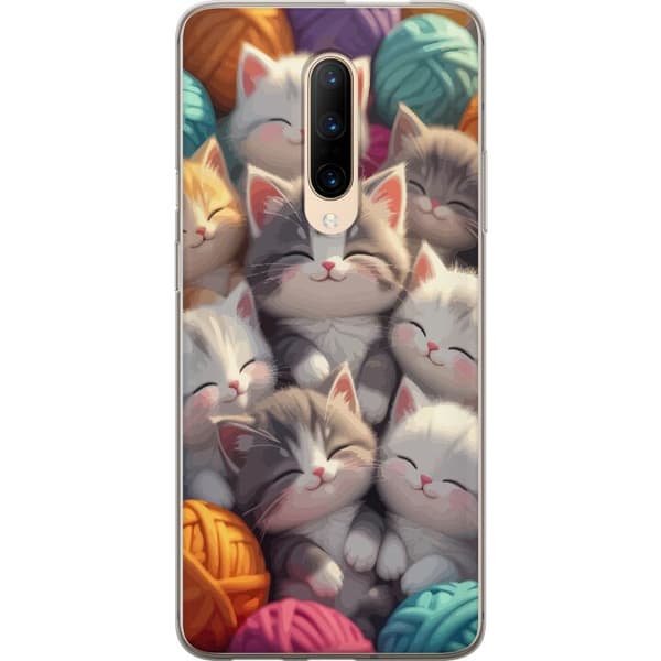 Kompatibelt Mobildeksel til OnePlus 7 Pro Sovande kattungar beige