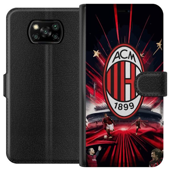 Xiaomi Poco X3 NFC Plånboksfodral AC Milan