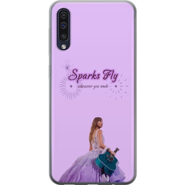Samsung Galaxy A50 Gennemsigtig cover Taylor Swift - Sparks Fl
