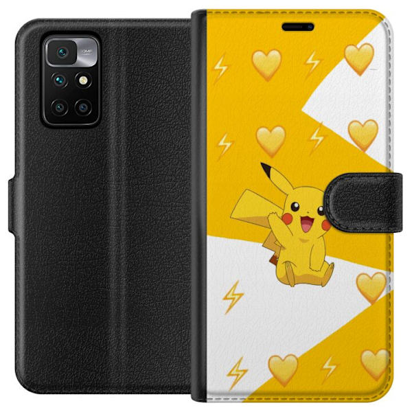 Xiaomi Redmi 10 Lompakkokotelo Pikachu Pokémon Pelihahmo Peliaihe Suosittu Ikoni Sarjakuvasarja Pokémon GO Lasten Klassikko