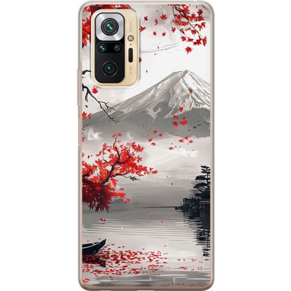 Kompatibelt Mobilskal till Xiaomi Redmi Note 10 Pro Crimson Fuji röd