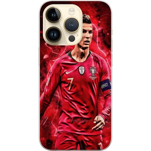 Apple iPhone 14 Pro Genomskinligt Skal Ronaldo Skills – CR7