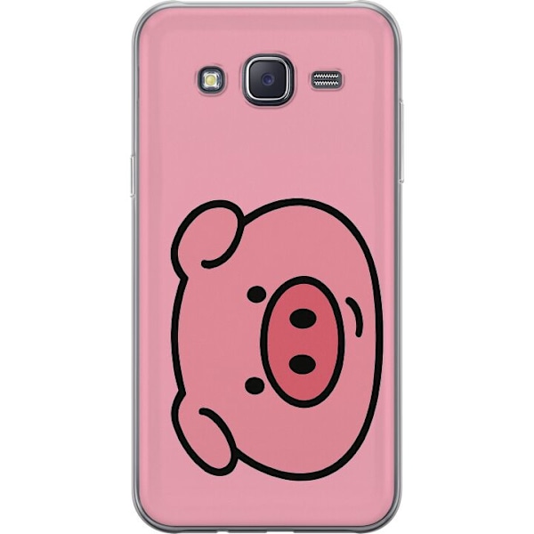 Samsung Galaxy J5 Läpinäkyvä kuori Kawaii Piggy