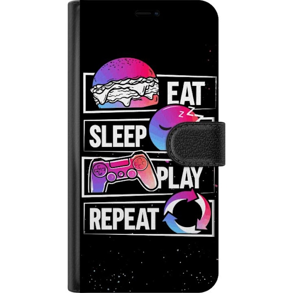 Apple iPhone SE (2020) Plånboksfodral Eat Sleep Play Repeat