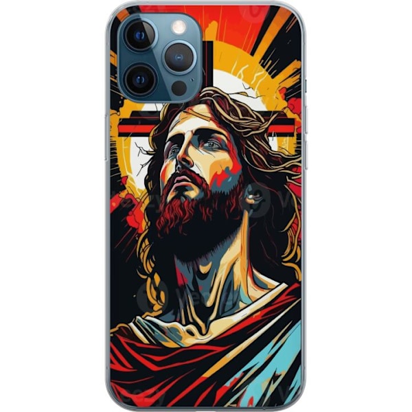 Apple iPhone 12 Pro Läpinäkyvä kuori Jeesus ja Kortti - usk