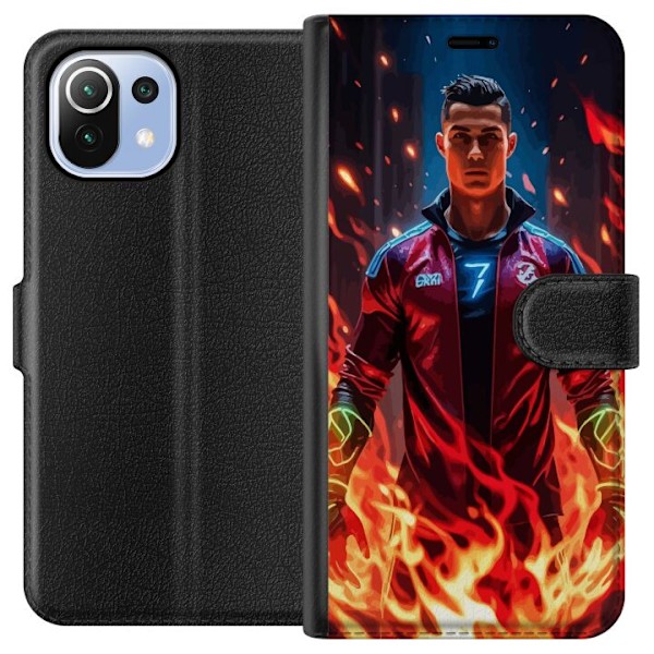 Xiaomi Mi 11 Lite Tegnebogsetui Ronaldo Inferno - fodboldhelt