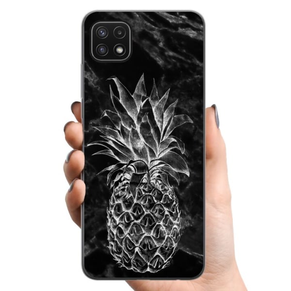 Samsung Galaxy A22 5G TPU Mobildeksel Marmor Ananas