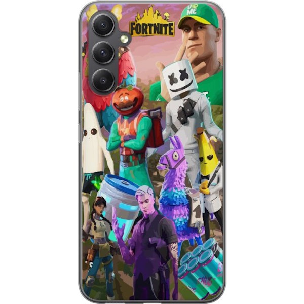 Samsung Galaxy A15 5G Läpinäkyvä kuori Fortnite