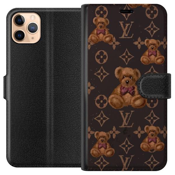 Apple iPhone 11 Pro Max Lompakkokotelo Louis Vuitton Teddykarhu Kuvio Ylellinen Muotisuunnittelu Suosittu Motiivi Muoti-Trendi Ylelliset Asusteet