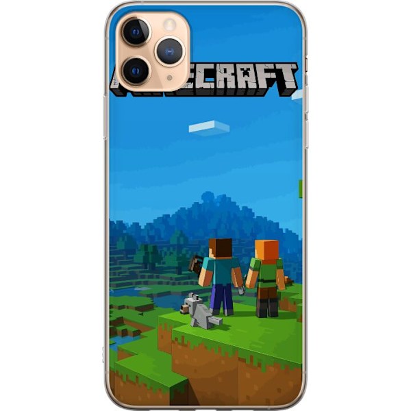 Apple iPhone 11 Pro Max Genomskinligt Skal Minecraft Key Art